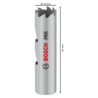 Bosch děrovka PRO Multi Material, 16 mm, se závitem