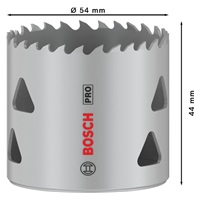 Bosch děrovka PRO Multi Material, 54 mm, se závitem