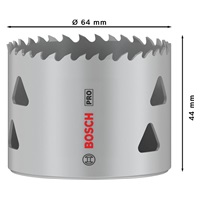 Bosch děrovka PRO Multi Material, 64 mm, se závitem