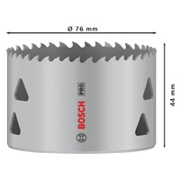 Bosch děrovka PRO Multi Material, 76 mm, se závitem