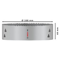 Bosch děrovka PRO Multi Material, 168 mm, se závitem