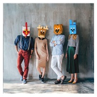 Pixio Voxart - Cubeheads - Hipsters, Smart Pixel