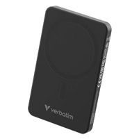VERBATIM Powerbanka Charge 'n' Go Essentials, Magnetická, 5000 mAh, USB-C, Černá
