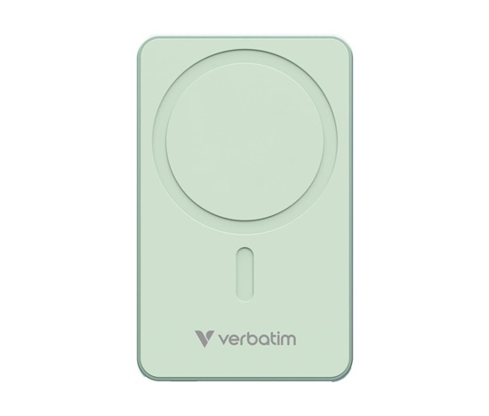 VERBATIM Powerbanka Charge 'n' Go Essentials, Magnetická, 20000 mAh, USB-C, Zelená