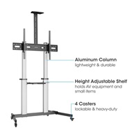 MANHATTAN Pojizdný Držák na TV, 60" - 100", šedá