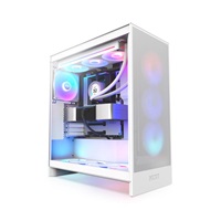 NZXT skříň H7 Flow RGB edition / ATX / 3x 140 mm fan / USB-C / 2x USB / prosklená bočnice / mesh panel / RGB / bílá