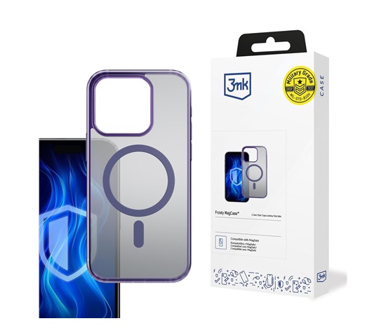 3mk Frosty MagCase Purple pro Apple iPhone 16E