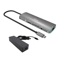i-tec USB-C Metal Nano Docking Station 4K HDMI LAN with Power Delivery 100 W + Charger 100W