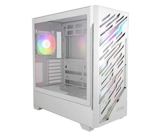 ADATA XPG case STARKER AIR BTF Mid-Tower, bez zdroje, 4x 120mm ARGB, Bílá