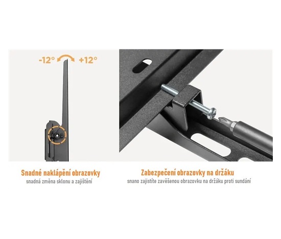 Sklopný televizní držák Fiber Mounts RICO-2 na televize i monitory 30" - 65"
