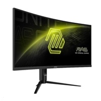 MSI LCD MAG 342CQR E2, 34" 3440x1440, VA, 180Hz, 4ms, VESA 75x75mm, N/A, Black