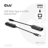 Club3D Adaptér USB-A na RJ45, 5Gb, 24cm