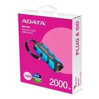 ADATA External SSD 2TB SC740, USB-C 3.2 Gen2, Černo-modrá