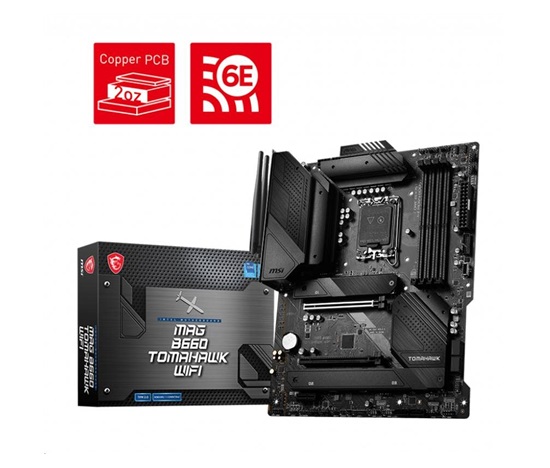 BAZAR - MSI MB Sc LGA1700 MAG B660 TOMAHAWK WIFI, Intel B660, 4xDDR4, 1xDP, 1xHDMI, WI-FI - Po opravě (Bez příšlušenství