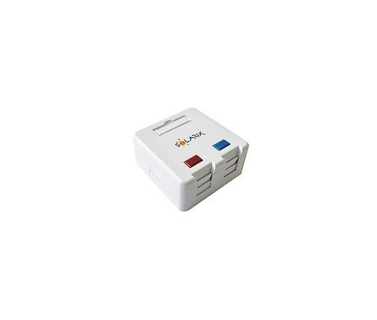 Solarix Zásuvka modulární pro 2 keystony na omítku bílá SXMO-2-0-WH