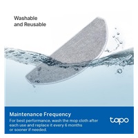 TP-Link Tapo RVA301 sada 5 omyvatelných utěrek (5x) pro Tapo RV30 Max Plus, RV30 Max, RV20 Max Plus, RV20