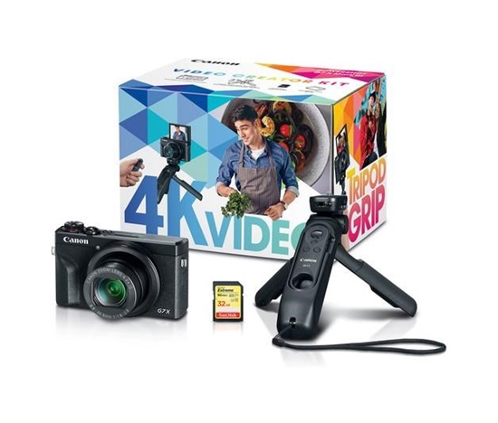Canon PowerShot G7X Mark III Black 20.1MPix, 4.2x zoom, 4K video - Vlogger kit