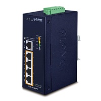 Planet switch IGS-504HPT, průmysl.verze 5xGbE, DIN, 4xPoE+, IP40, -40 až 75°C, 12-56V