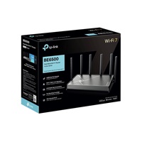 TP-Link Archer BE400 EasyMesh WiFi7 router(BE6500,2,4GHz/5GHz,1x2,5GbEWAN,1x2,5GbELAN,3xGbELAN,1xUSB3.0)