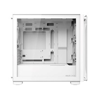 BAZAR ASUS case A23 PLUS TG ARGB, Mini Tower, průhledná bočnice, 4x120mm ARGB Fan, bílá (POŠKOZENÝ OBAL)
