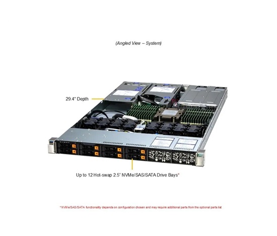 GOLD SUPERMICRO H13HyperU1U,1x9454P,384GB,1x960GB-U.2,2ports10GNIC