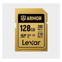 Lexar SDXC ARMOR Gold UHS-II U3, Stainless Steel, IP68 R280/W210 (V60) 128GB