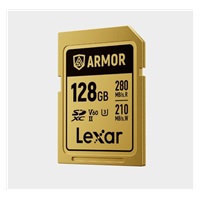 Lexar SDXC ARMOR Gold UHS-II U3, Stainless Steel, IP68 R280/W210 (V60) 128GB