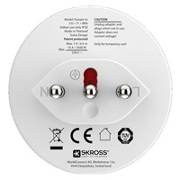 SKROSS cestovní adaptér pro použití v Brazílii, Itálii a Švýcarsku, typ J/N/L