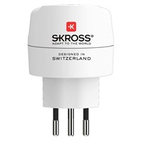 SKROSS cestovní adaptér pro použití v Brazílii, Itálii a Švýcarsku, typ J/N/L