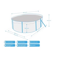 Marimex Bazén Orlando Premium DL 3,66 x 5,48 x 1,22 m - GRAPHIT, bazén, fólie