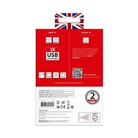 SKROSS cestovní adaptér UK USB pro použití ve Velké Británii, typ G