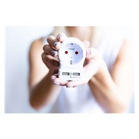 SKROSS cestovní adaptér UK USB pro použití ve Velké Británii, typ G