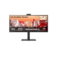 LG MT IPS LCD LED 34" 34BA85QE - IPS, 3440x1440, 2xHDMI, DP, USB 3.2, USB-C, RJ45, nast vyska, repro, zakriven, webcam