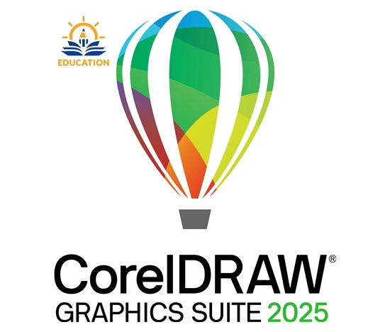 CorelDRAW Graphics Suite 2025 Education Perpetual License (incl. 1 Yr CorelSure Maintenance)(51-250)