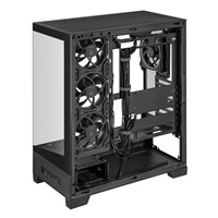 ASUS case A31 PLUS TG ARGB, Mid Tower, Průhledná bočnice, 4x120mm ARGB Fan, ARGB Hub, černá