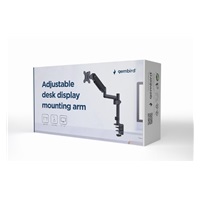 BAZAR - GEMBIRD Držák monitoru na stůl MA-DA1P-01, naklápěcí, až do 32” a 9kg, černý, poškozený obal