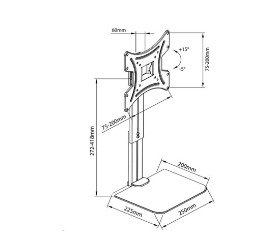 Držák na Tv / monitor Fiber Mounts FM46