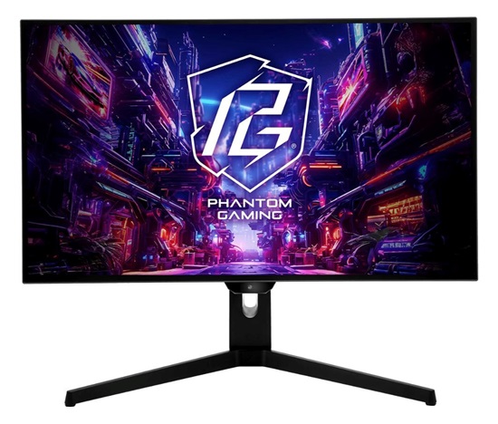ASROCK LCD - 27" Gaming monitor PGO27QFS, OLED, 2560 x 1440 QHD, 240Hz, 1.5M:1, 275cd/m2, 0.03ms, 2xHDMI, 2xDP