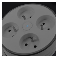 Solight 4z prodlužovací přívod, 2m, 3 x 1mm2, bílý, vypínač