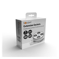 Solight 4z prodlužovací přívod, 2m, 3 x 1mm2, bílý, vypínač