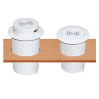 Solight bezdrátová 15W + USB A+C 20W PD výsuvná nabíječka, bílá