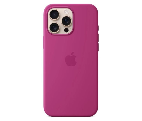 APPLE iPhone 16 Pro Max Silicone Case with MagSafe - Fuchsia