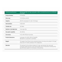 HPE Storage MSL 1/8 Tape Autoloader 1xMSL LTO8 SAS Drive 5xLTO8 30TB Data Cartr (R1R75B+AH166A+Q6Q68A+5xQ2078A+Q2015A)