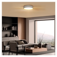 Solight LED osvětlení s dálkovým ovladačem Larios White, 48W, 3360lm, 39cm, změna chromatičnosti, stmívatelné