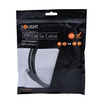 Solight UTP CAT.5E kabel, RJ45 konektor - RJ45 konektor, sáček, 1,5m