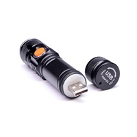 Solight LED nabíjecí kapesní svítilna, 200lm, 3W, zoom, Li-Ion