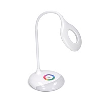 Solight LED stolní lampička nabíjecí, 5W, RGB podsvícení, stmívatelná, USB napájení