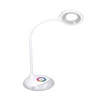 Solight LED stolní lampička nabíjecí, 5W, RGB podsvícení, stmívatelná, USB napájení