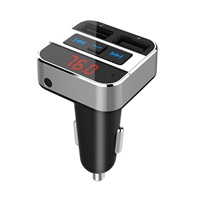 Solight FM transmitter s bluetooth připojením do auta, 2x USB + handsfree