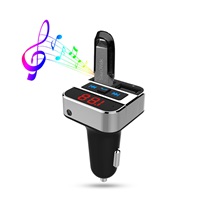 Solight FM transmitter s bluetooth připojením do auta, 2x USB + handsfree